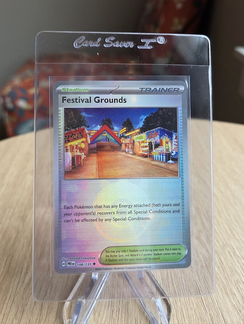 Festival Grounds Poke Ball Holo Pokémon Card Prismatic Evolutions Card Poke Ball